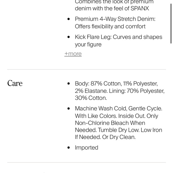 SPANX Light Blue Kick Flare Jeans - Picture 6 of 7